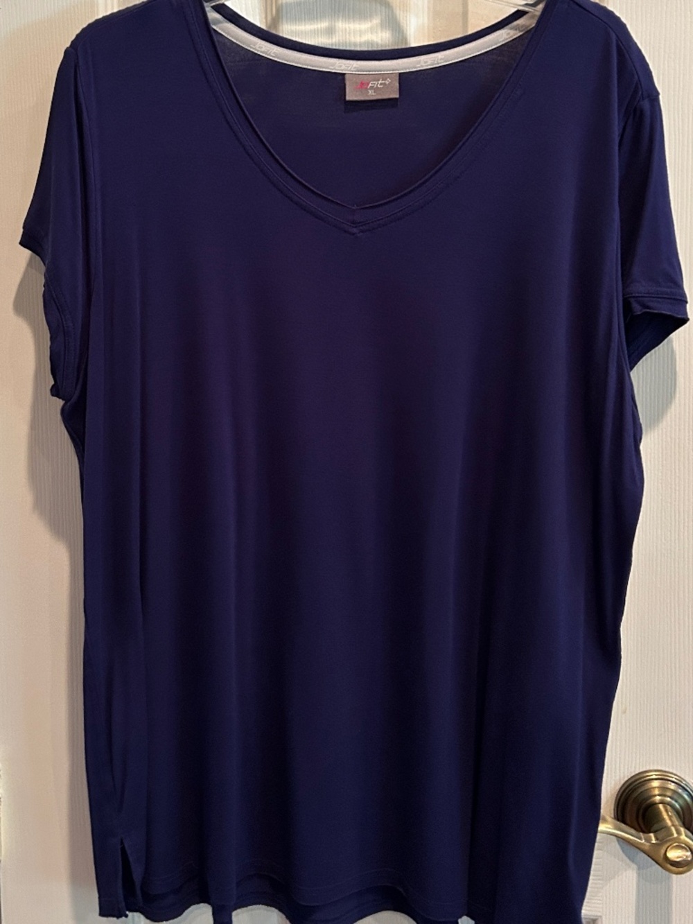 Jofit Active Navy Blue V-Neck Top XL